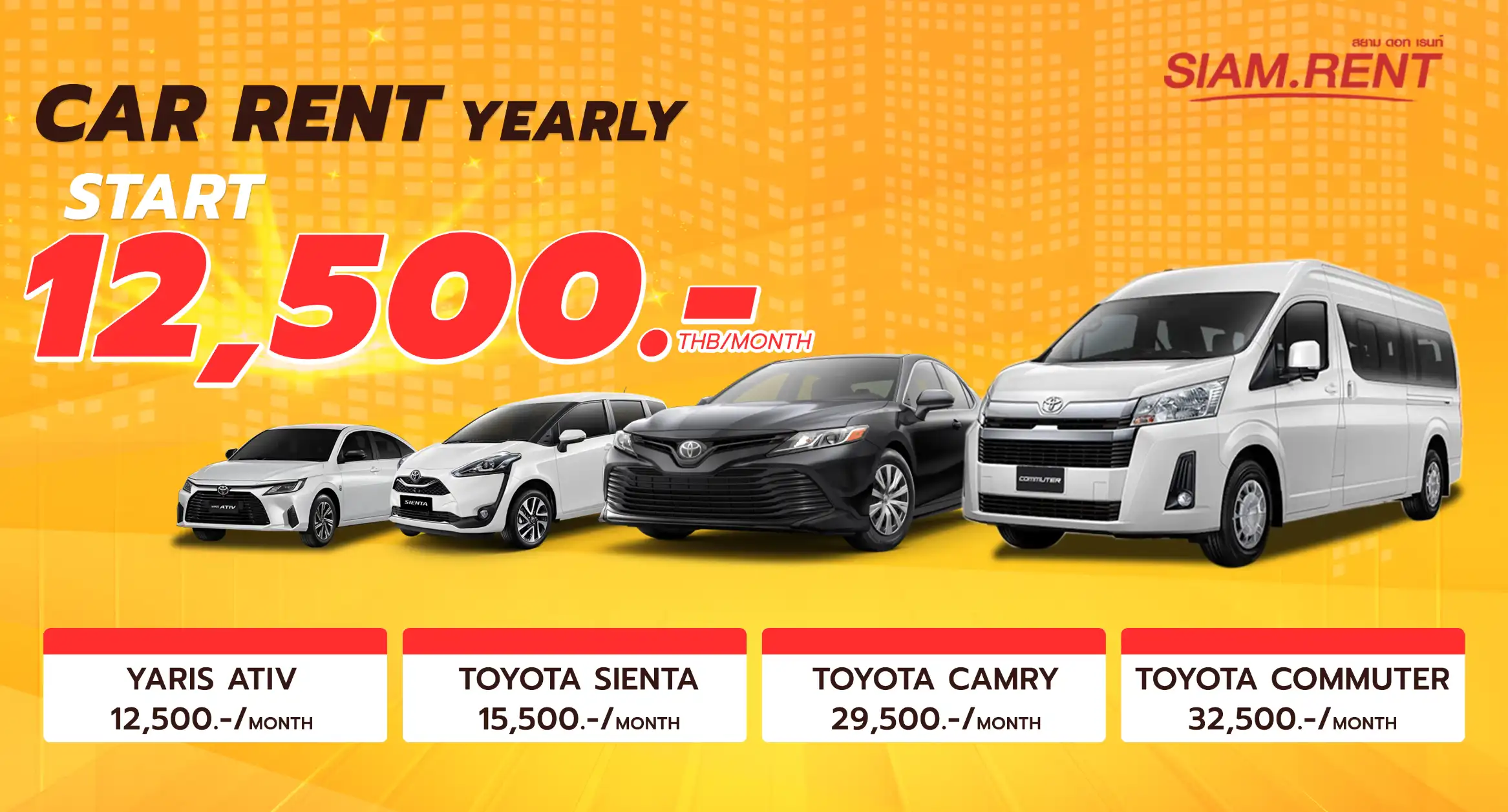 car rent yearly long term car rent thailand chiang mai bangkok Phuket