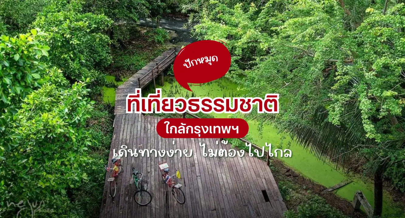 ปักหมุด 5 ที่เที่ยวธรรมชาติใกล้กรุงเทพ เดินทางง่าย ไม่ต้องขับรถไกล