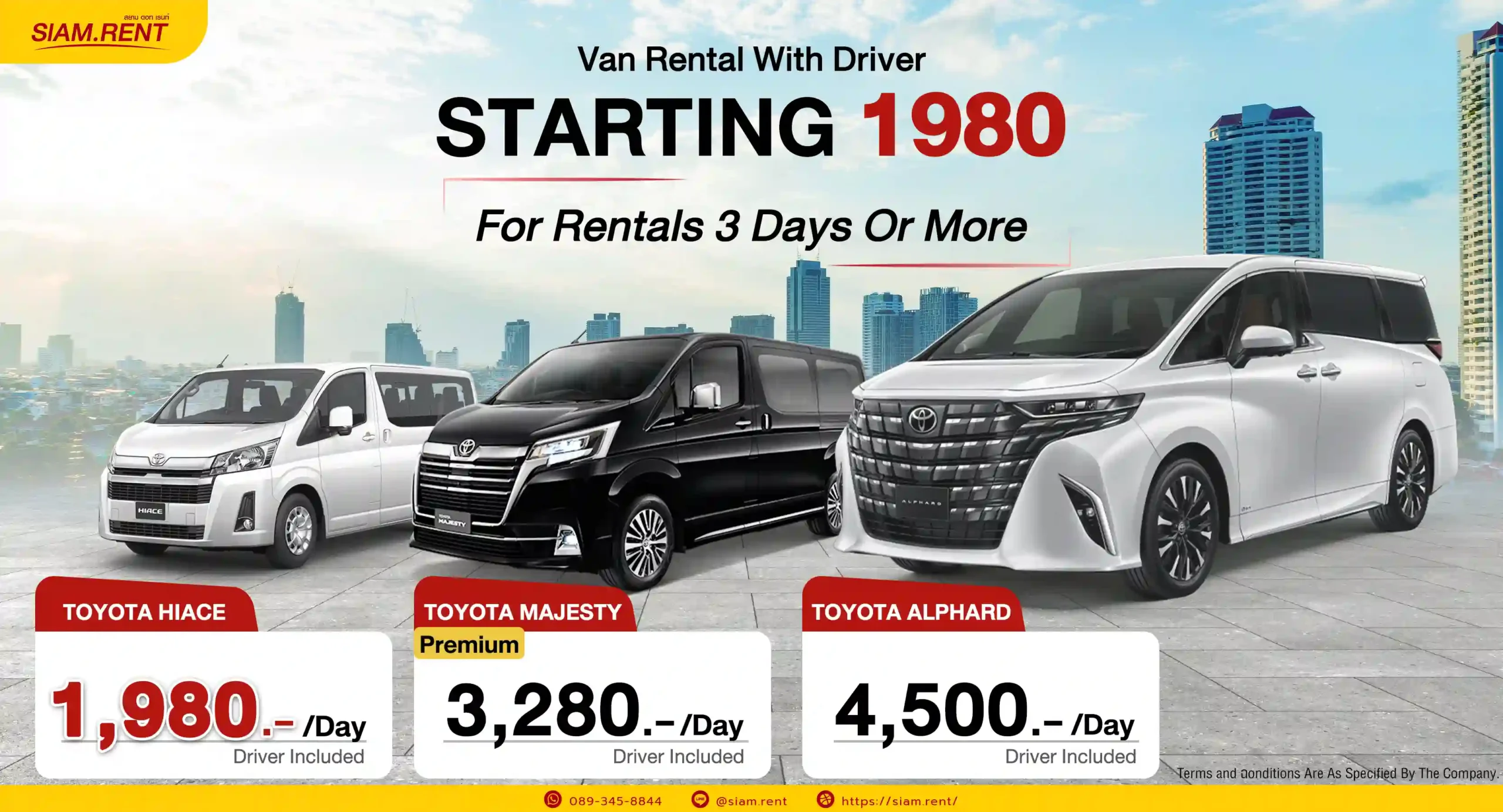 Van Rental With Driver