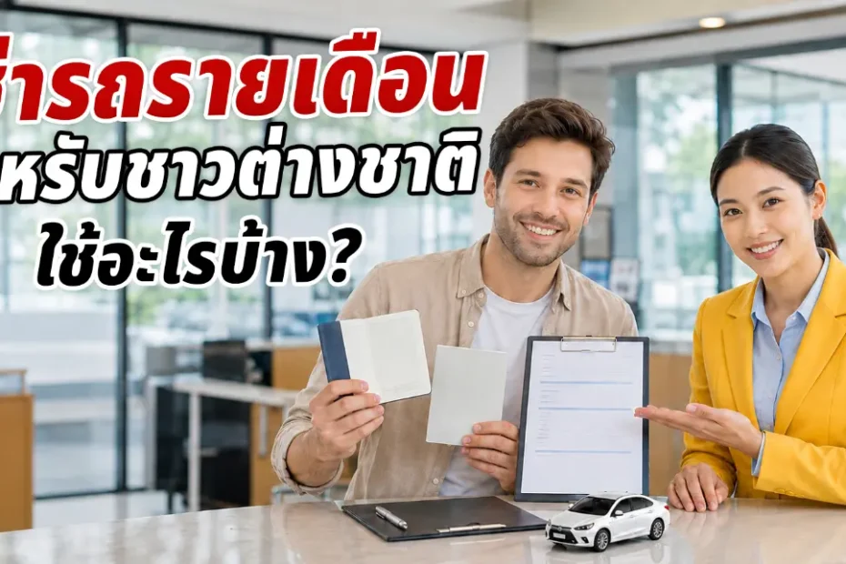 เช่ารถรายเดือนสำหรับชาวต่างชาติ 2569 ต้องใช้เอกสารอะไร? อัปเดตข้อมูลครบจบในที่เดียว