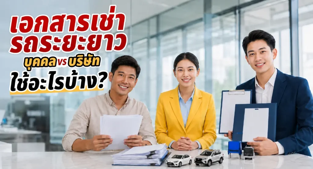 เอกสารเช่ารถระยะยาว บุคคล vs บริษัท ใช้อะไรบ้าง?